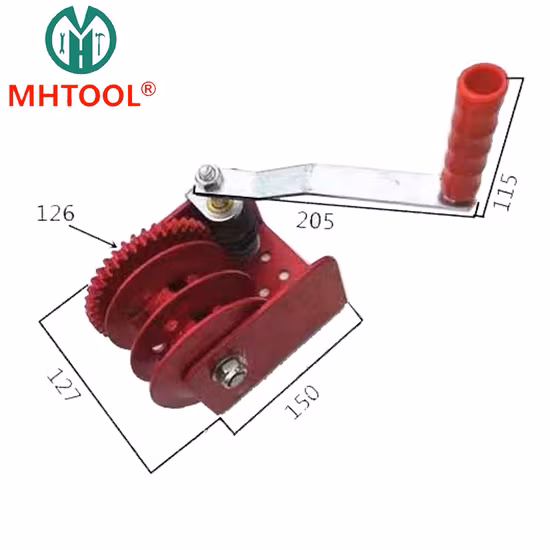Verricello manuale 1200b per sistema di ventilazione con finestrino laterale per allevamenti di pollame